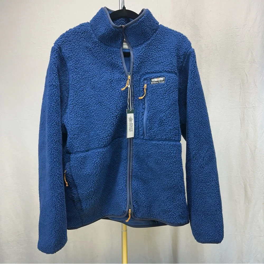 Alpine Design Men’s Mountain Lake Sherpa‎ Fleece Jacket Medium